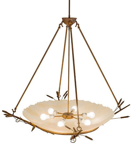 2nd Ave Lighting Cattail 48" Inverted Pendant in Cortez Gold Finish