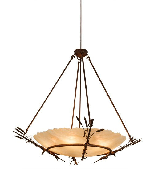 2nd Ave Lighting Cattail 48" Inverted Pendant in Cortez Gold Finish