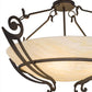 2nd Ave Lighting Ceres 42" Inverted Pendant in Gilded Tobacco Finish