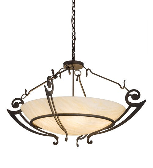 2nd Ave Lighting Ceres 42" Inverted Pendant in Gilded Tobacco Finish