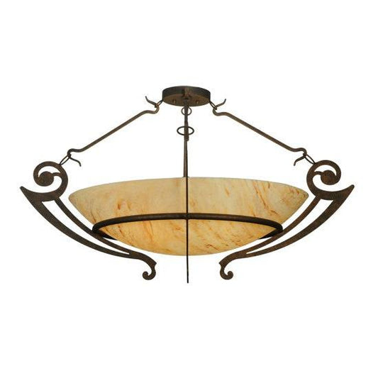 2nd Ave Lighting Ceres 42" Semi-Flushmount in Gilded Tobacco Finish