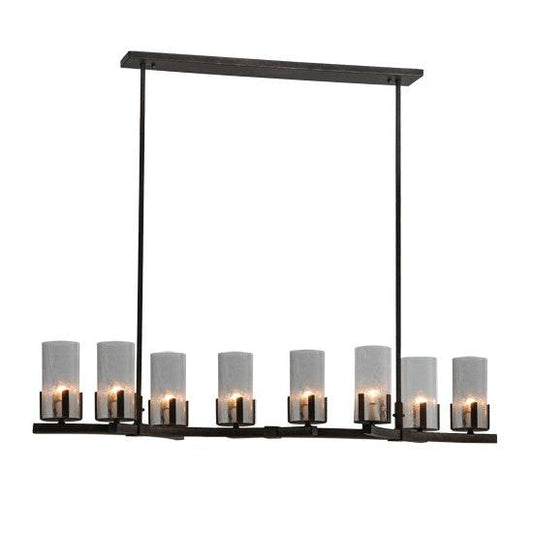 2nd Ave Lighting Cero 53" Long 8 Light Oblong Chandelier in Gilded Tobacco Finish