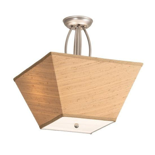 2nd Ave Lighting Cesta 16" Semi-Flushmount in Brushed Nickel Finish