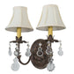 2nd Ave Lighting Chantilly 14" Wide 2 Light Wall Sconce With Cortez Gold Finish
