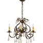 2nd Ave Lighting Chantilly 24" Wide 5 LT Chandelier in French Bronze Finish