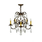 2nd Ave Lighting Chantilly 24" Wide 5 LT Chandelier in Pompeii Gold
