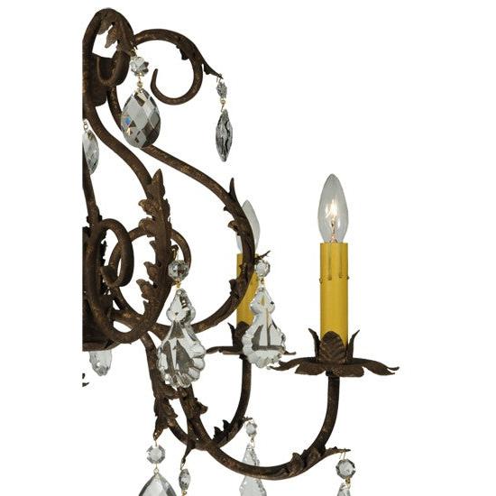 2nd Ave Lighting Chantilly 24" Wide 5 LT Chandelier in Pompeii Gold