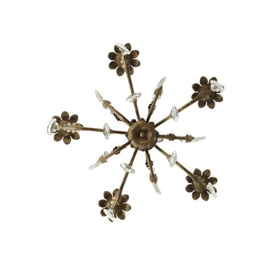 2nd Ave Lighting Chantilly 24" Wide 5 LT Chandelier in Pompeii Gold