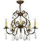 2nd Ave Lighting Chantilly 24" Wide 5 LT Chandelier in Pompeii Gold