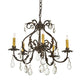2nd Ave Lighting Chantilly 24" Wide 5 Light Chandelier in Gilded Tobacco Finish
