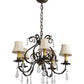 2nd Ave Lighting Chantilly 25" Wide 5 LT Chandelier in French Bronze Finish