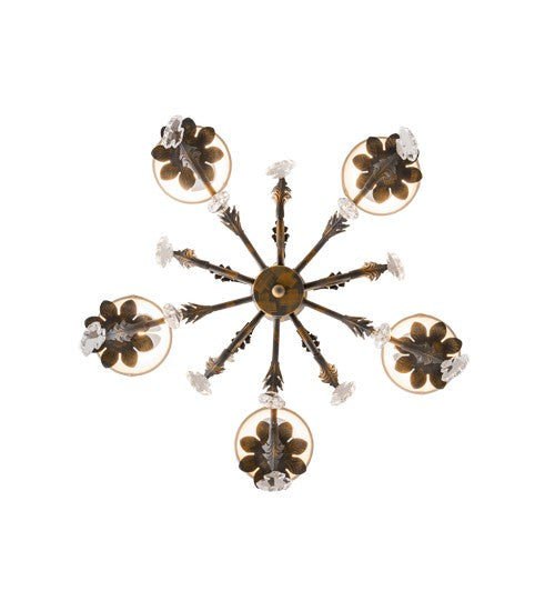 2nd Ave Lighting Chantilly 25" Wide 5 LT Chandelier in French Bronze Finish