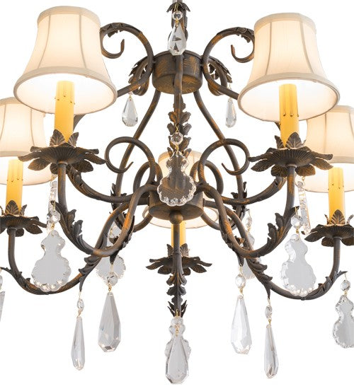 2nd Ave Lighting Chantilly 25" Wide 5 LT Chandelier in French Bronze Finish