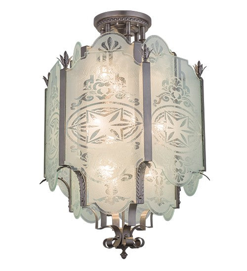 2nd Ave Lighting Chartres 36" Pendant in Antique Nickel Finish