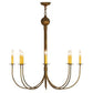 2nd Ave Lighting Cheal 36" Wide 8 Lt Chandelier in Antique Brass Matte Finish