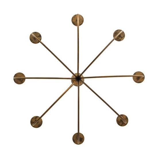 2nd Ave Lighting Cheal 36" Wide 8 Lt Chandelier in Antique Brass Matte Finish