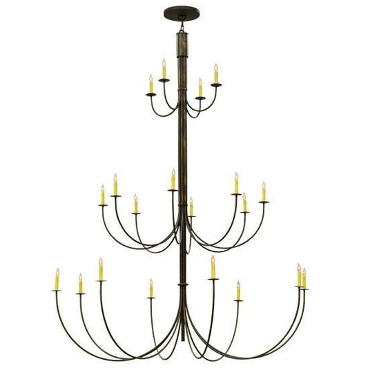 2nd Ave Lighting Cheal 78" Wide 20 LT Chandelier in Timeless Bronze Finish