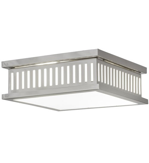 2nd Ave Lighting Chisolm Passage 10" Flushmount in Polished Nickel Finish