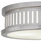 2nd Ave Lighting Chisolm Passage 11" Flushmount in Satin Nickel Finish