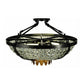 2nd Ave Lighting Chrisanne 24" Wide Crystal Flushmount in Glossy Black Finish