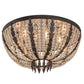 2nd Ave Lighting Chrisanne 32" Crystal Flushmount in Chestnut Finish