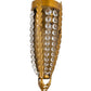 2nd Ave Lighting Chrisanne 6" Wide Crystal LED Wall Sconce in Transparent Gold Over Nickel Finish