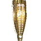 2nd Ave Lighting Chrisanne 7" Wide Crystal Wall Sconce in Transparent Gold