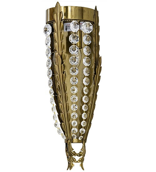 2nd Ave Lighting Chrisanne 7" Wide Crystal Wall Sconce in Transparent Gold