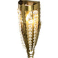 2nd Ave Lighting Chrisanne 7" Wide Crystal Wall Sconce in Transparent Gold