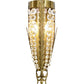 2nd Ave Lighting Chrisanne 7" Wide Crystal Wall Sconce in Transparent Gold