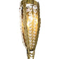 2nd Ave Lighting Chrisanne 7" Wide Crystal Wall Sconce in Transparent Gold