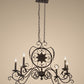2nd Ave Lighting Christabel 36" Long 6 LT Oblong Chandelier in Cajun Spice Finish
