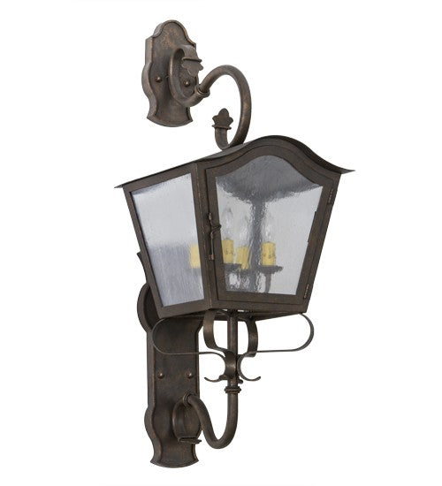 2nd Ave Lighting Christian 12" Lantern Wall Sconce in Gilded Tobacco Finish