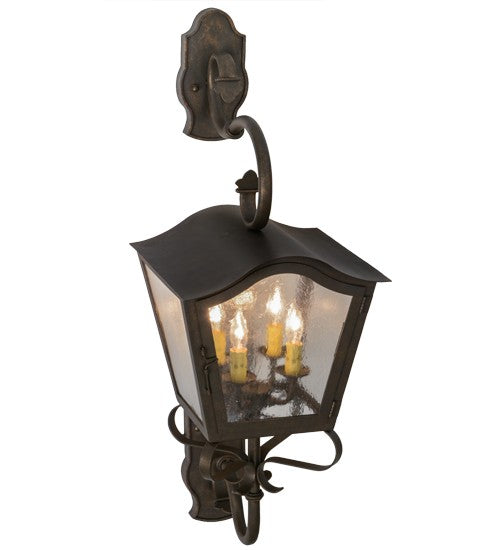 2nd Ave Lighting Christian 12" Lantern Wall Sconce in Gilded Tobacco Finish