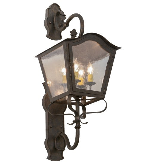2nd Ave Lighting Christian 12" Lantern Wall Sconce in Gilded Tobacco Finish