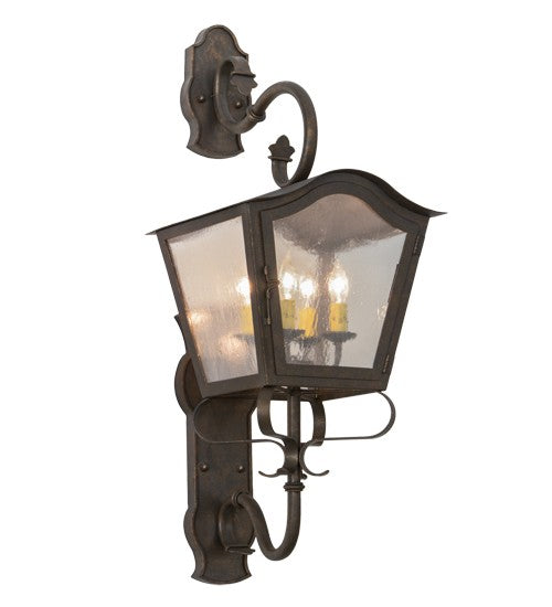 2nd Ave Lighting Christian 12" Lantern Wall Sconce in Gilded Tobacco Finish