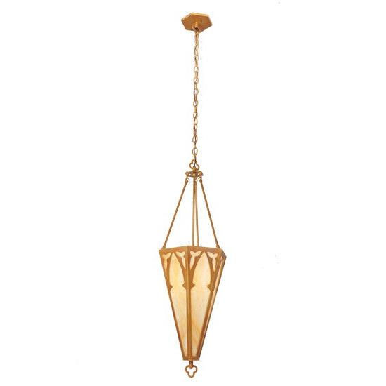 2nd Ave Lighting Church 14" Inverted Pendant In Sahara Gold Finish