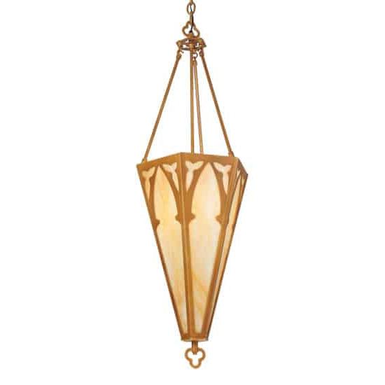 2nd Ave Lighting Church 14" Inverted Pendant In Sahara Gold Finish