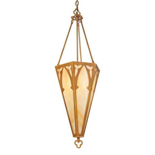 2nd Ave Lighting Church 14" Inverted Pendant In Sahara Gold Finish