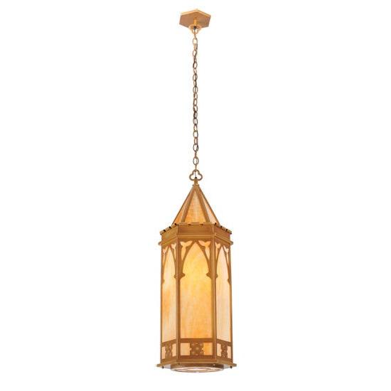 2nd Ave Lighting Church 36” Pendant Light With Bottom Diffuser in Sahara Gold Finish
