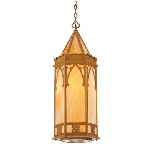 2nd Ave Lighting Church 36” Pendant Light With Bottom Diffuser in Sahara Gold Finish
