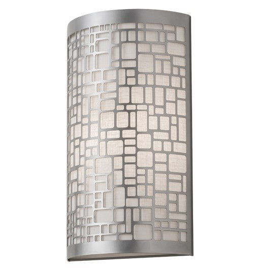 2nd Ave Lighting Cilindro 10" Deco Wall Sconce in Nickel Finish