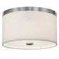 2nd Ave Lighting Cilindro 10" Flushmount in Nickel Finish