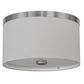 2nd Ave Lighting Cilindro 10" Flushmount in Nickel Finish