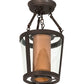 2nd Ave Lighting Cilindro 10" Tapered Semi-Flushmount in Gilded Tobacco Finish