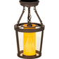 2nd Ave Lighting Cilindro 10" Tapered Semi-Flushmount in Gilded Tobacco Finish