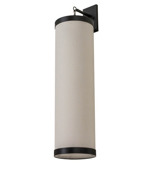 2nd Ave Lighting Cilindro 10" Textrene Hanging Wall Sconce With Gunmetal Finish