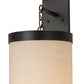 2nd Ave Lighting Cilindro 10" Textrene Hanging Wall Sconce With Gunmetal Finish