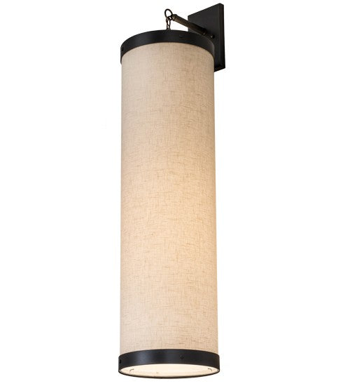 2nd Ave Lighting Cilindro 10" Textrene Hanging Wall Sconce With Gunmetal Finish