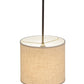2nd Ave Lighting Cilindro 12" Beige Textrene Pendant in Timeless Bronze
